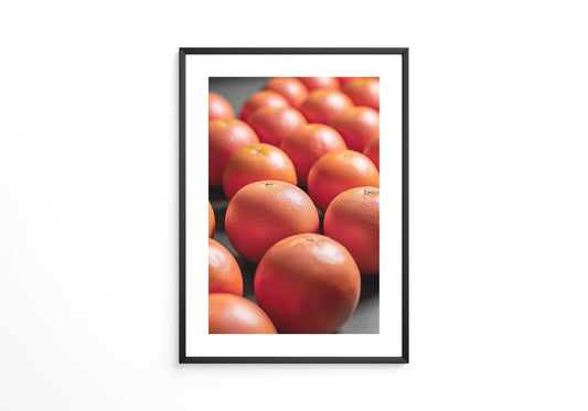 Grapefruits Nahaufnahme Farbspiel