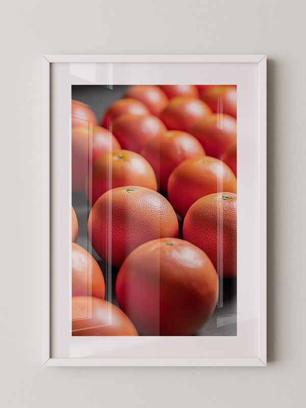 Grapefruits Nahaufnahme Farbspiel