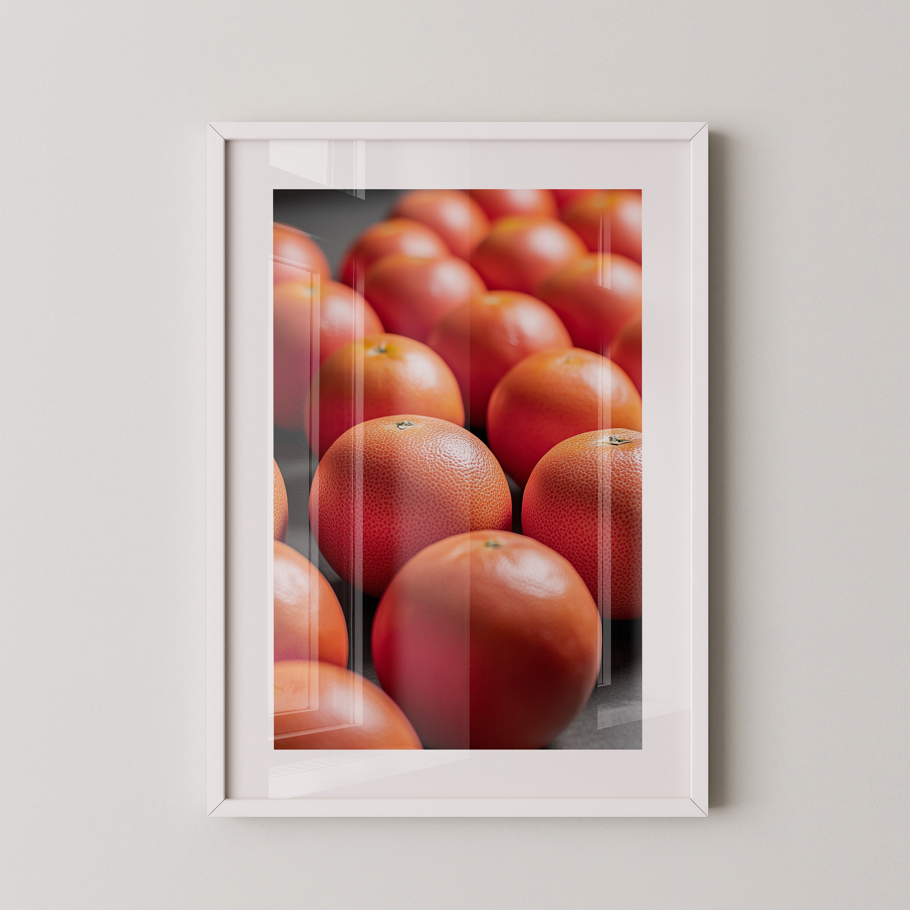 Grapefruits Nahaufnahme Farbspiel