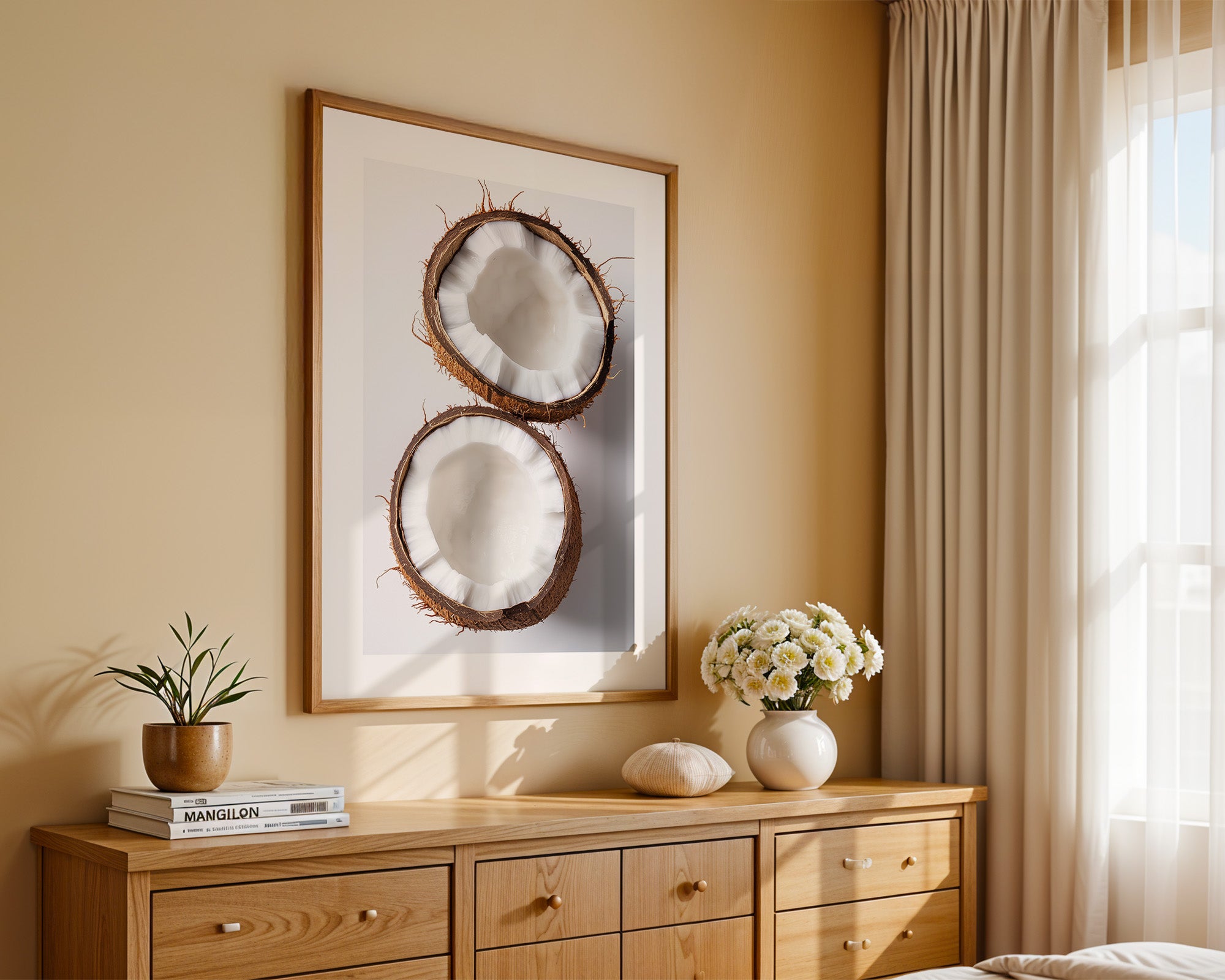 Kokoshälften Minimalismus