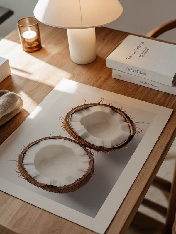 Kokoshälften Minimalismus