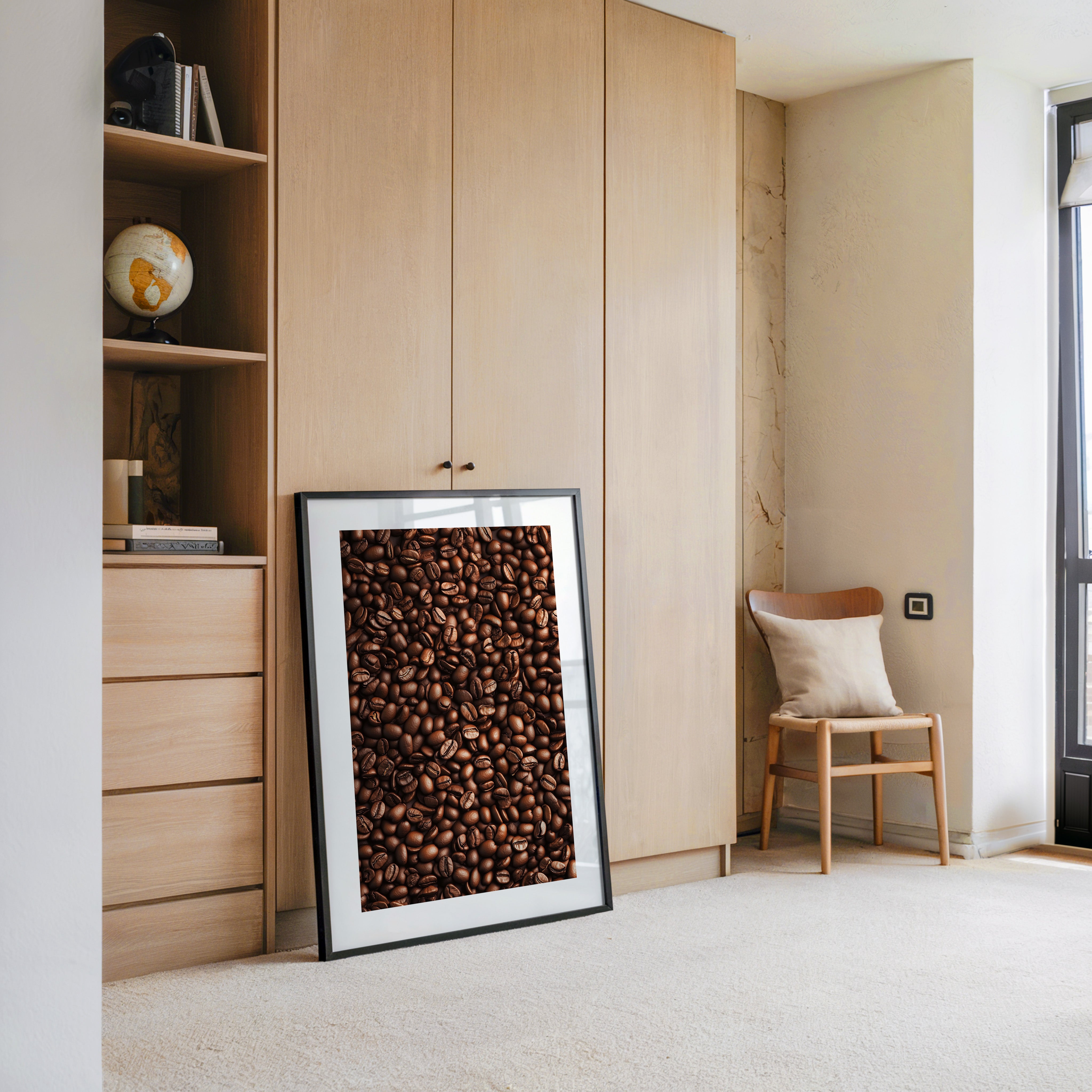 Kaffeebohnen Textur Braun