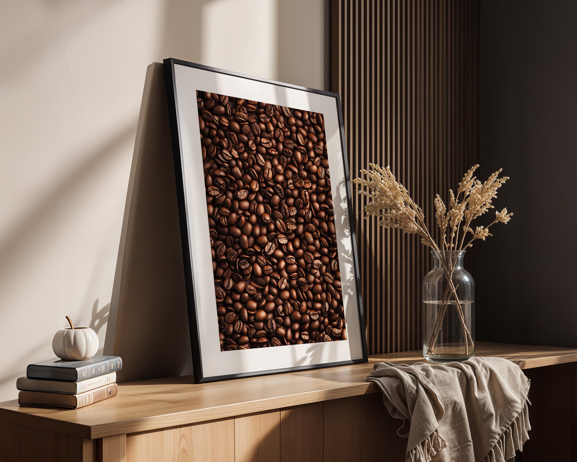 Kaffeebohnen Textur Braun