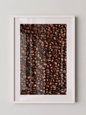 Kaffeebohnen Textur Braun