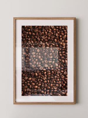 Kaffeebohnen Textur Braun