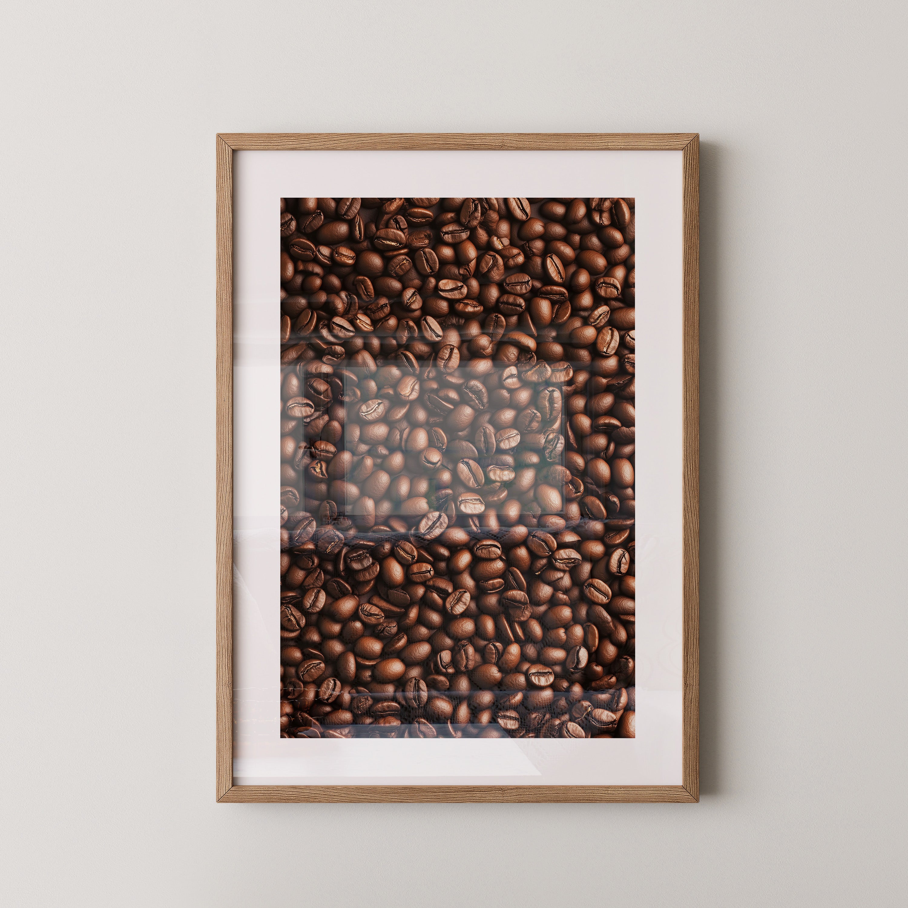 Kaffeebohnen Textur Braun