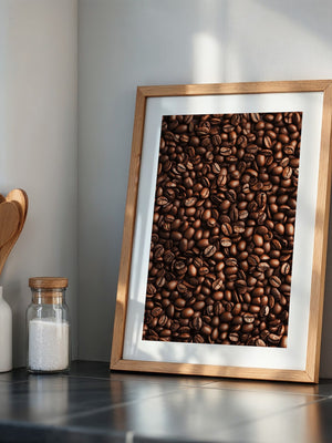 Kaffeebohnen Textur Braun