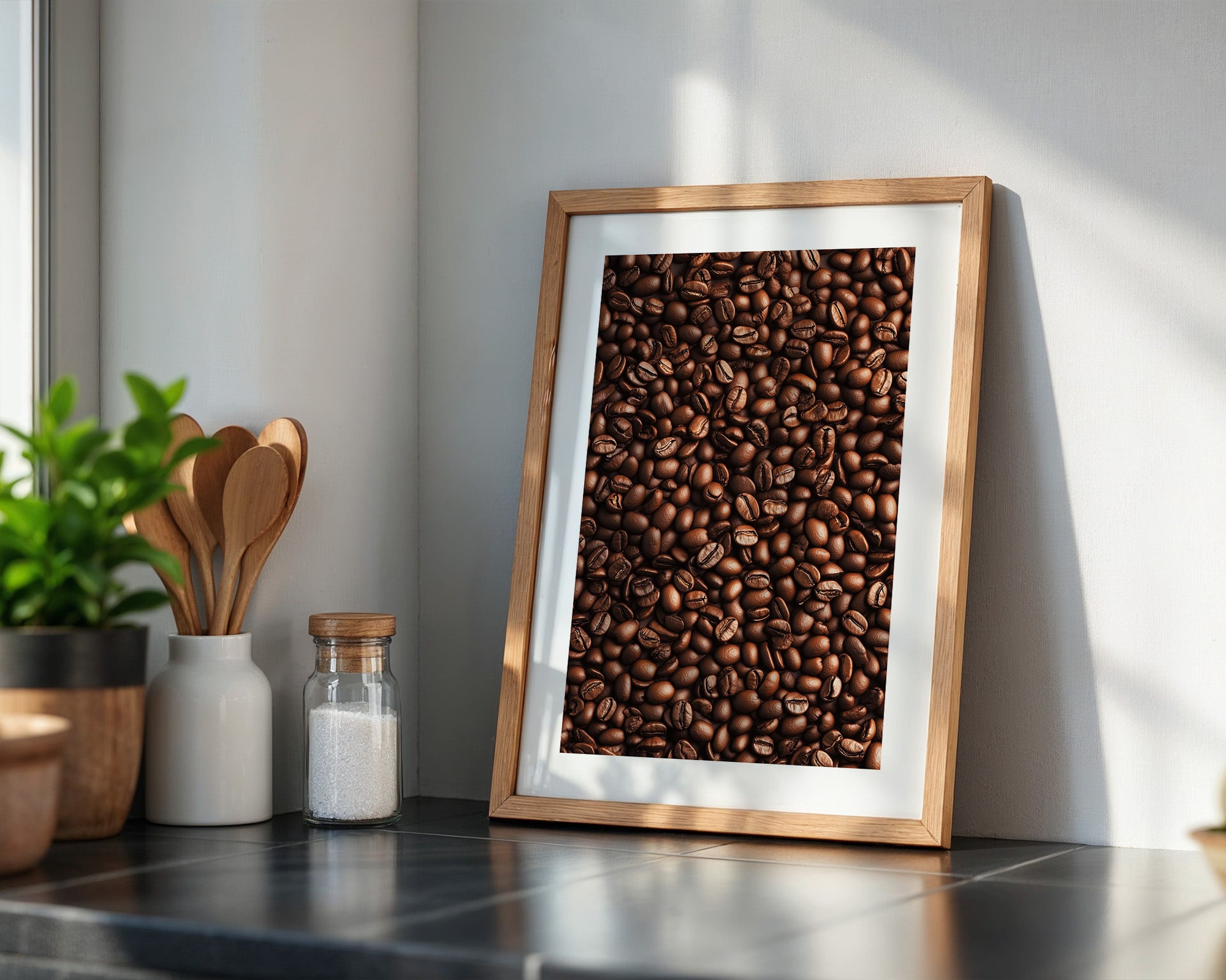 Kaffeebohnen Textur Braun