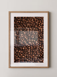 Kaffeebohnen Textur Braun