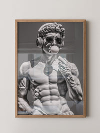 Statue Hipster Stil Schwarz-Weiß