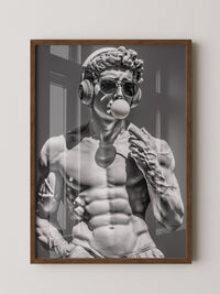 Statue Hipster Stil Schwarz-Weiß