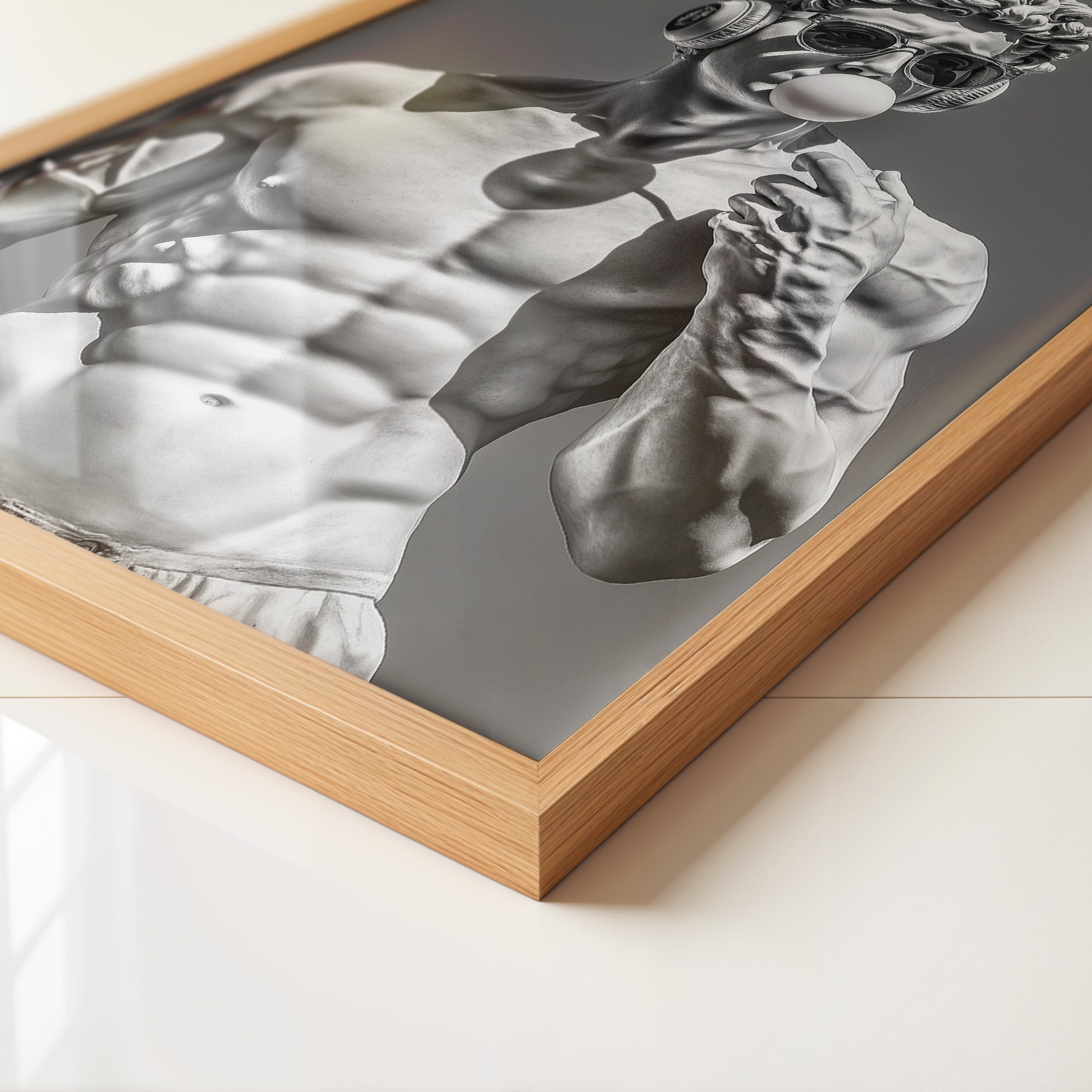 Statue Hipster Stil Schwarz-Weiß