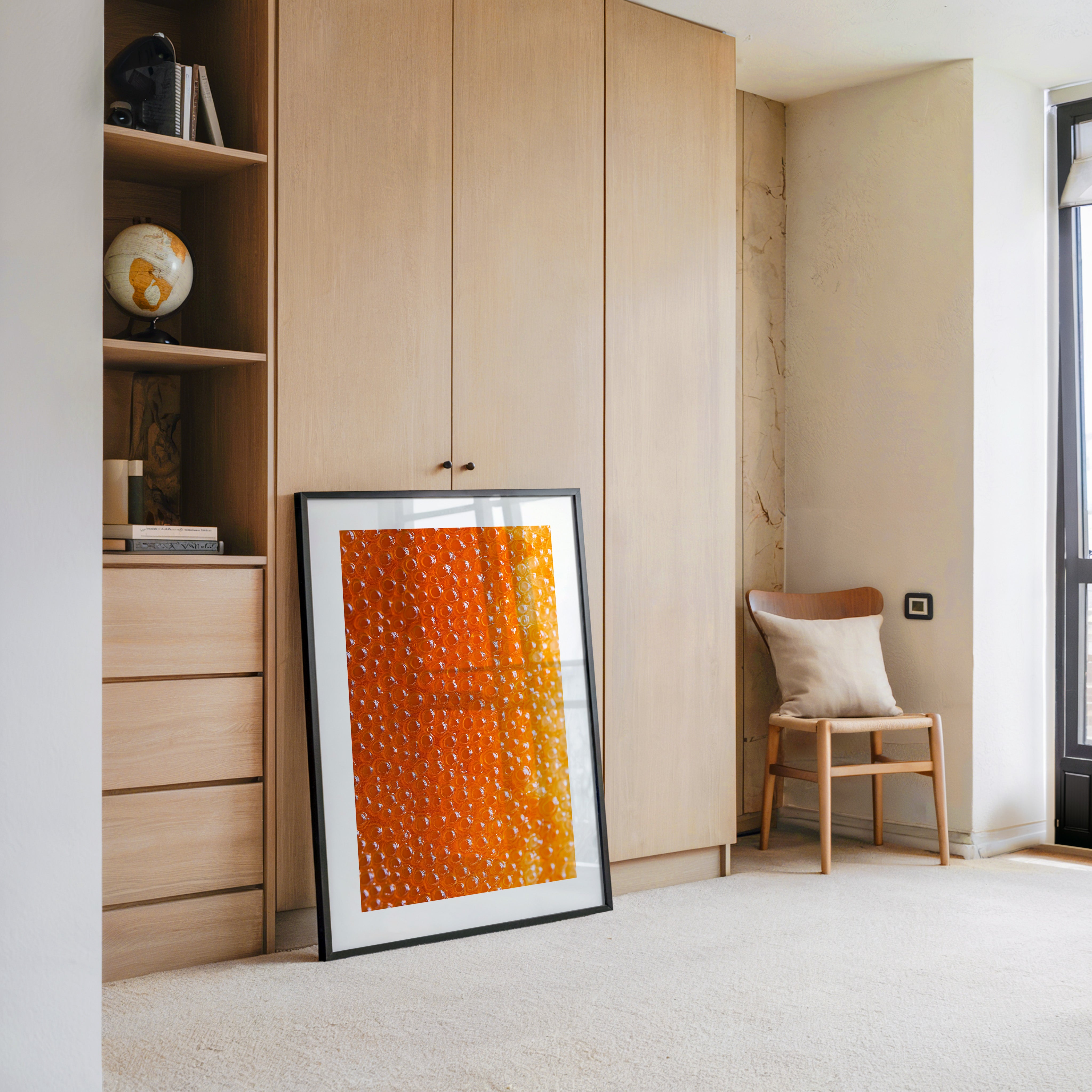 Oranger Kaviar Nahaufnahme