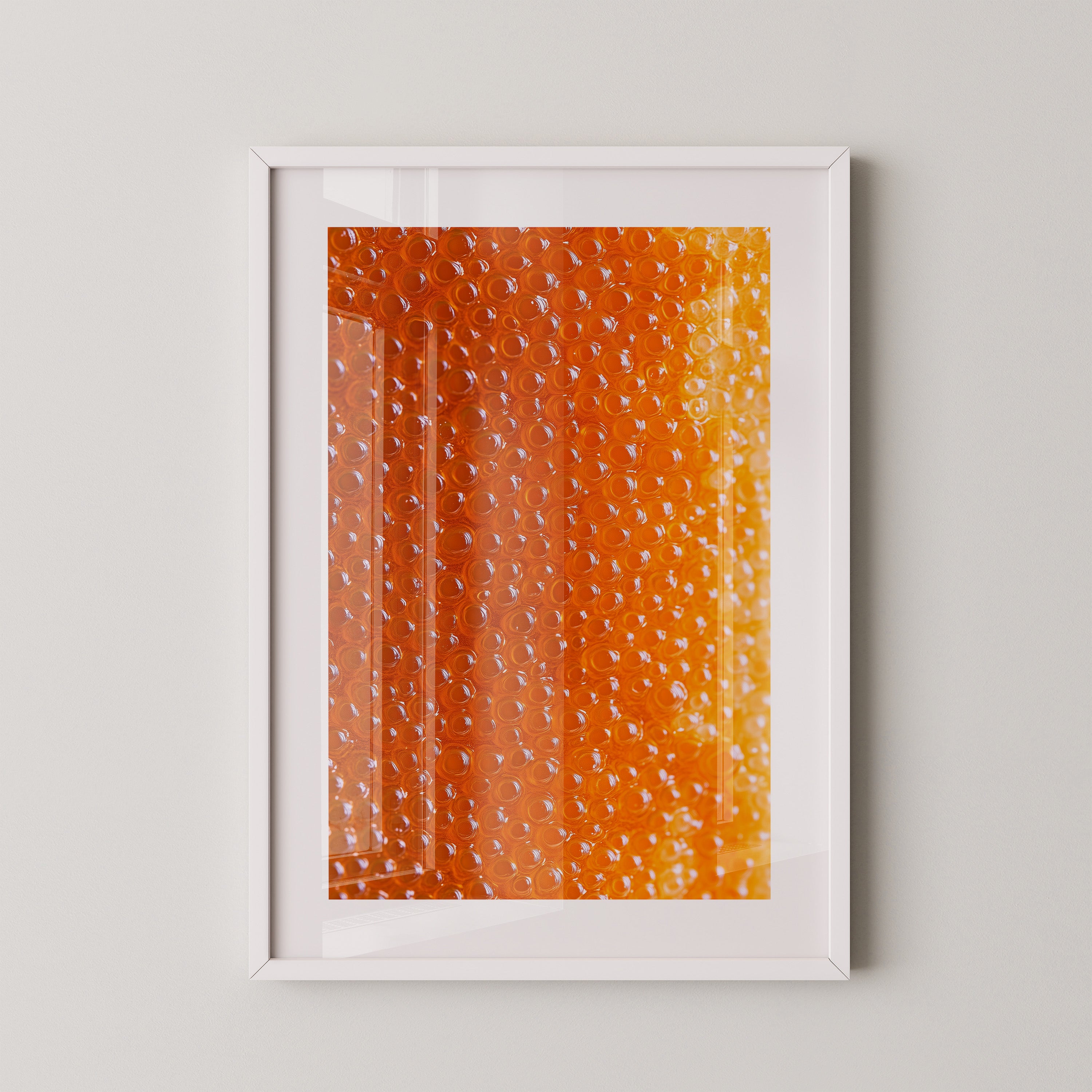 Oranger Kaviar Nahaufnahme