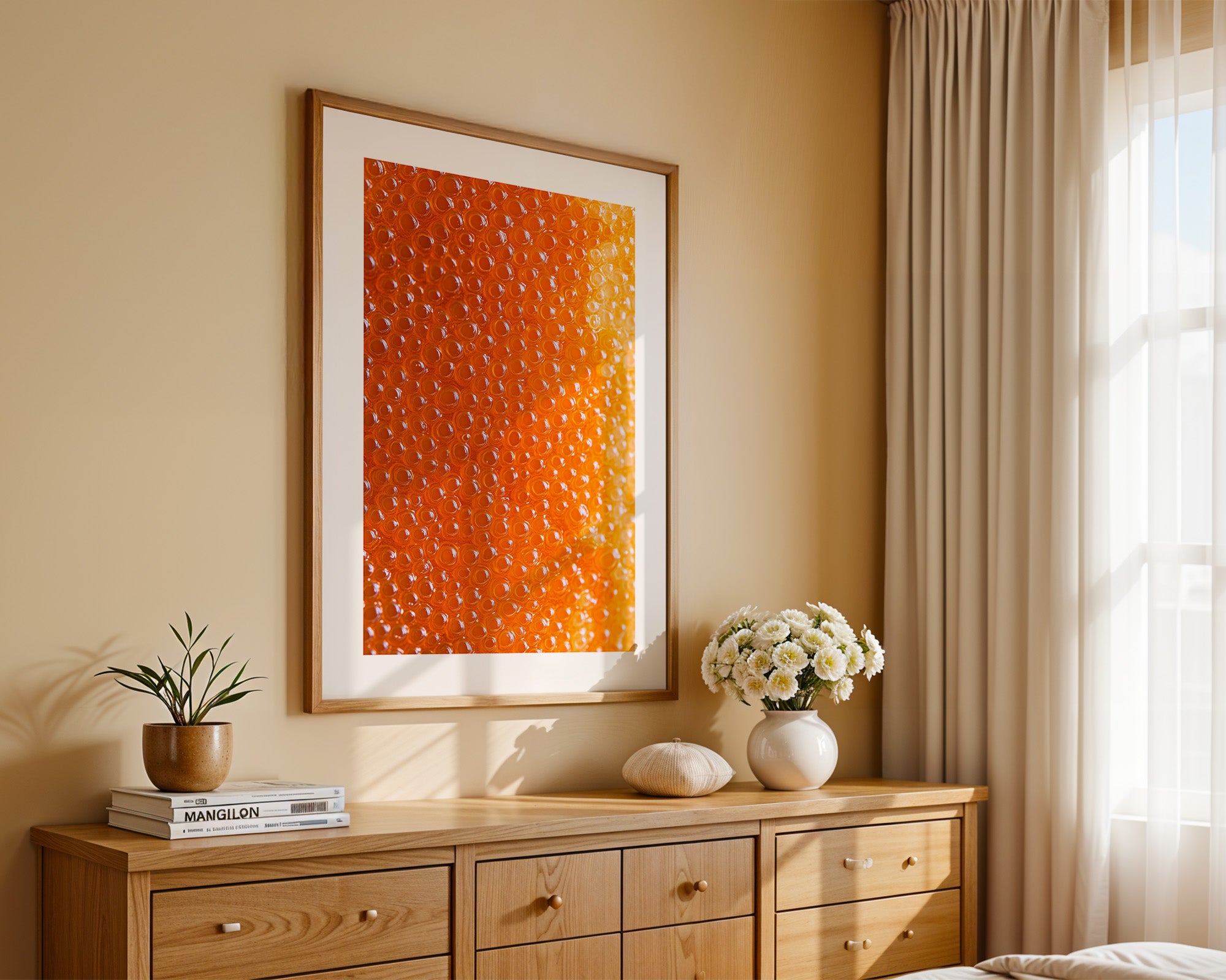 Oranger Kaviar Nahaufnahme