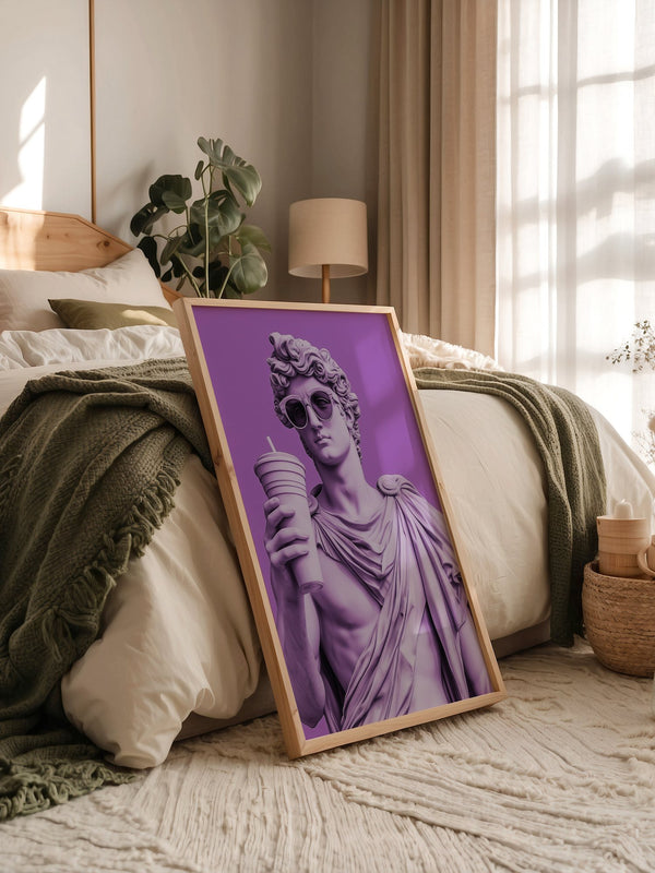 Skulptur Vintage Lila