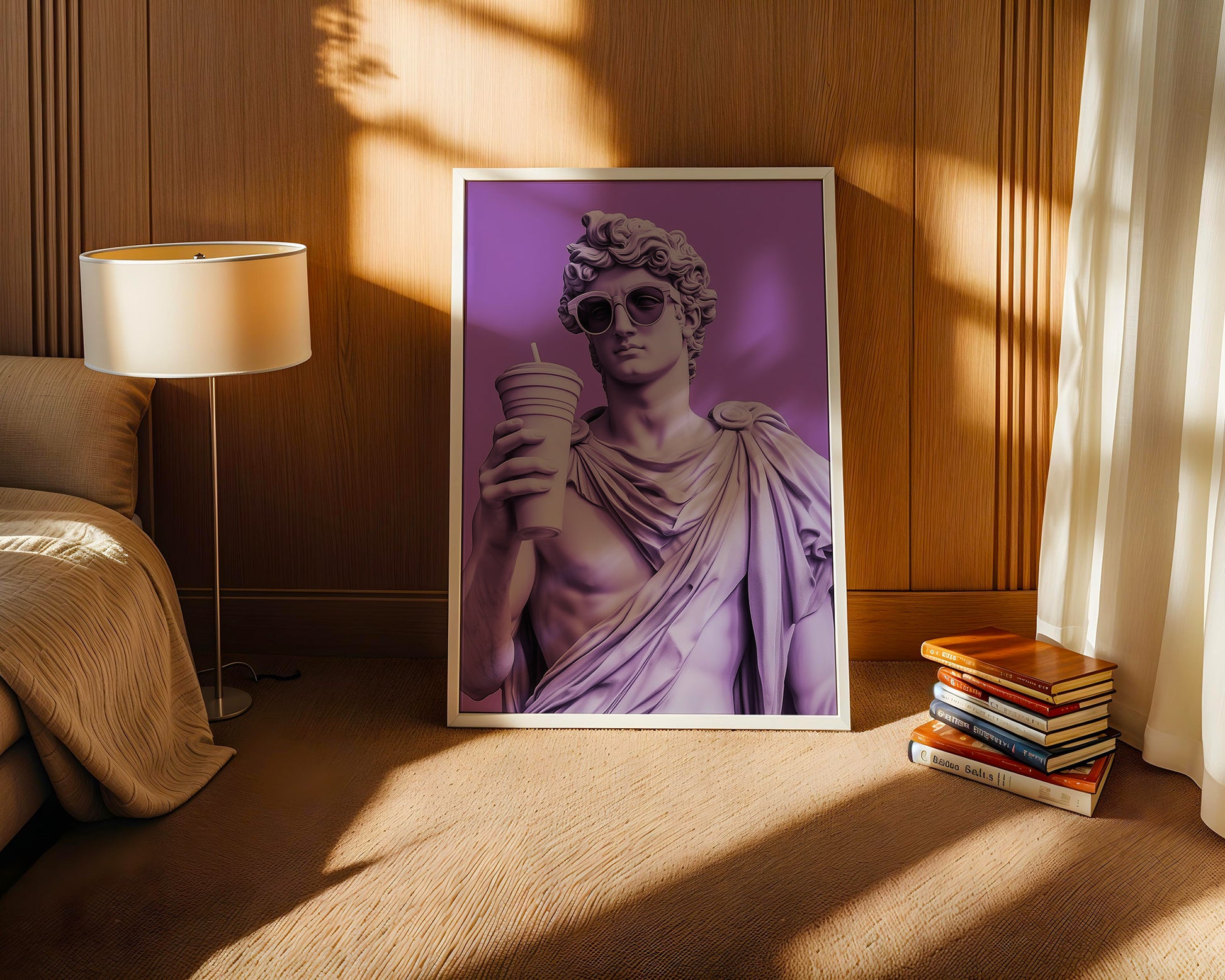 Skulptur Vintage Lila