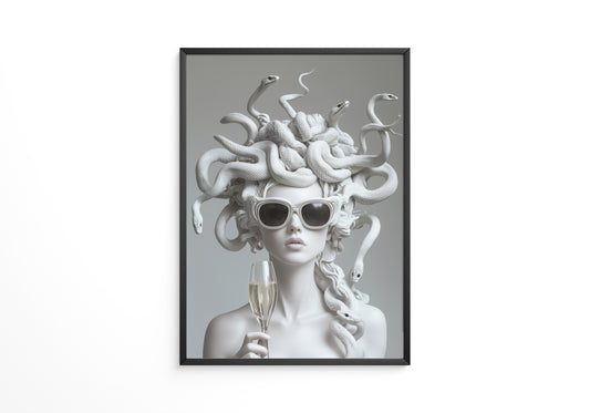 Medusa Skulptur Chic Sonnenbrille