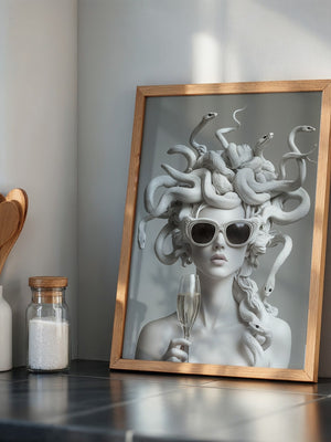 Medusa Skulptur Chic Sonnenbrille