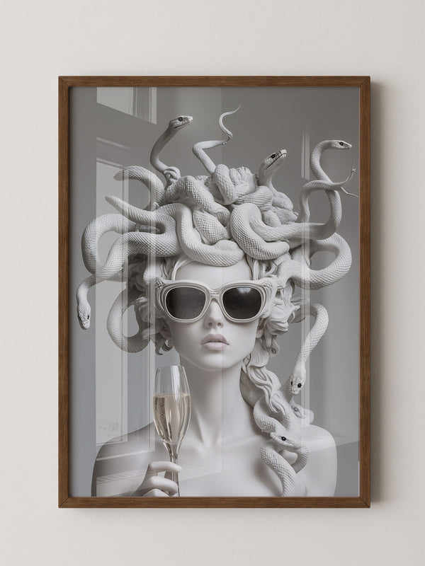 Medusa Skulptur Chic Sonnenbrille
