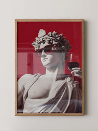 Skulptur Sonnenbrille Rot
