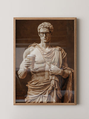 Statue Kaffeebecher Retro-Charme