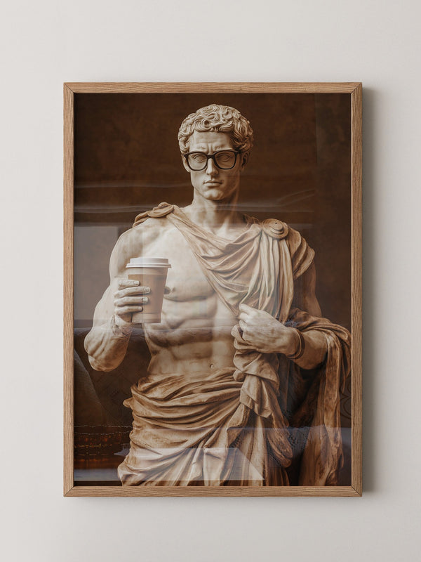 Statue Kaffeebecher Retro-Charme