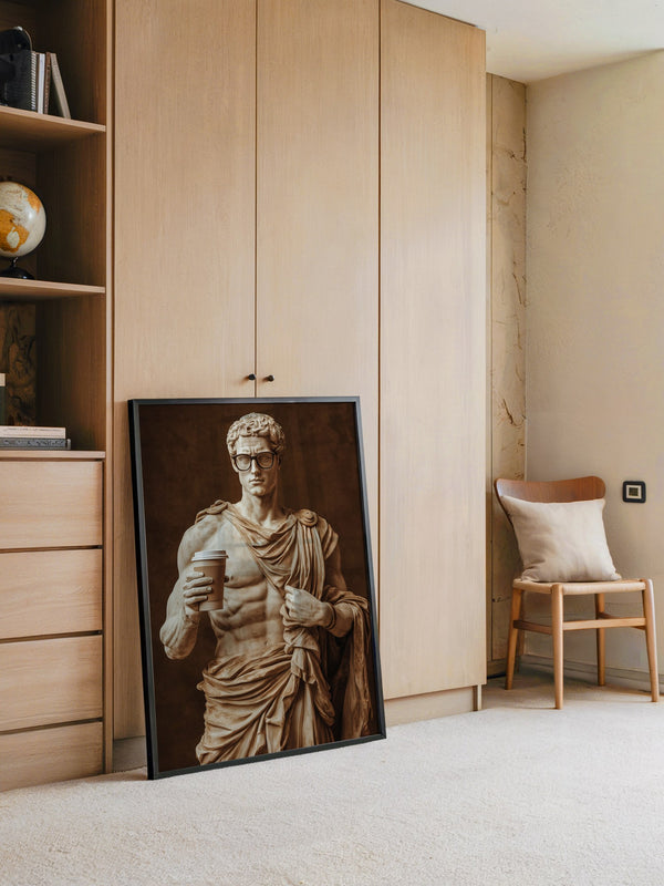 Statue Kaffeebecher Retro-Charme