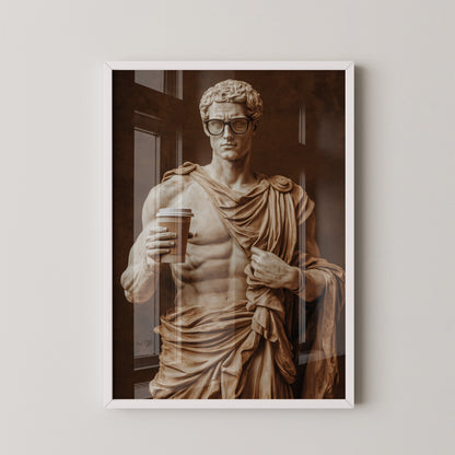 Statue Kaffeebecher Retro-Charme