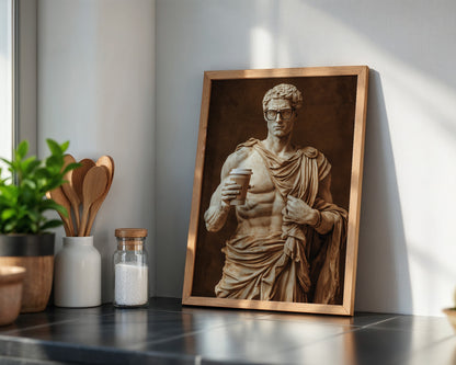 Statue Kaffeebecher Retro-Charme
