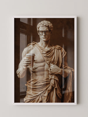 Statue Kaffeebecher Retro-Charme
