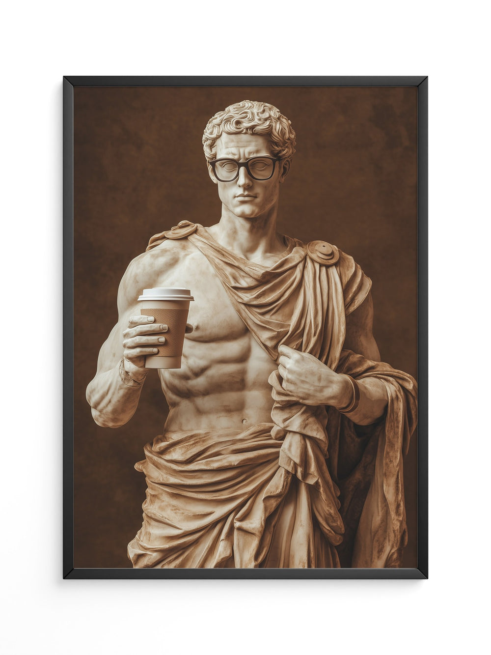 Statue Kaffeebecher Retro-Charme