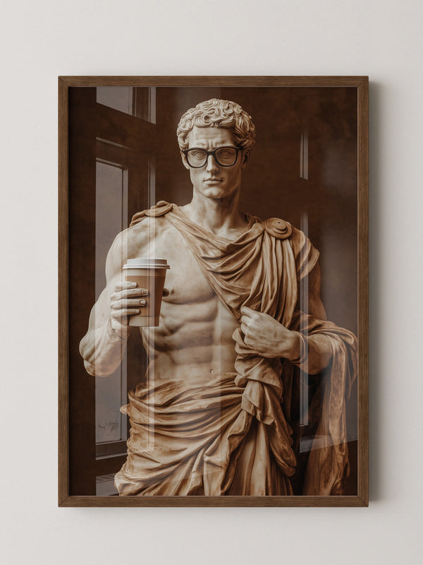 Statue Kaffeebecher Retro-Charme