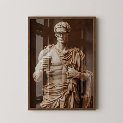 Statue Kaffeebecher Retro-Charme