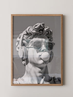 David Statue Pop-Art Flair