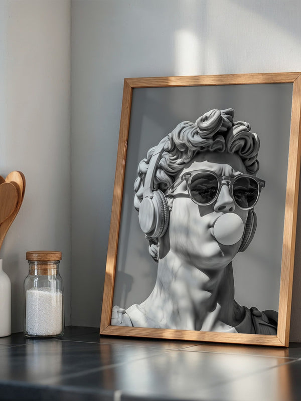 David Statue Pop-Art Flair