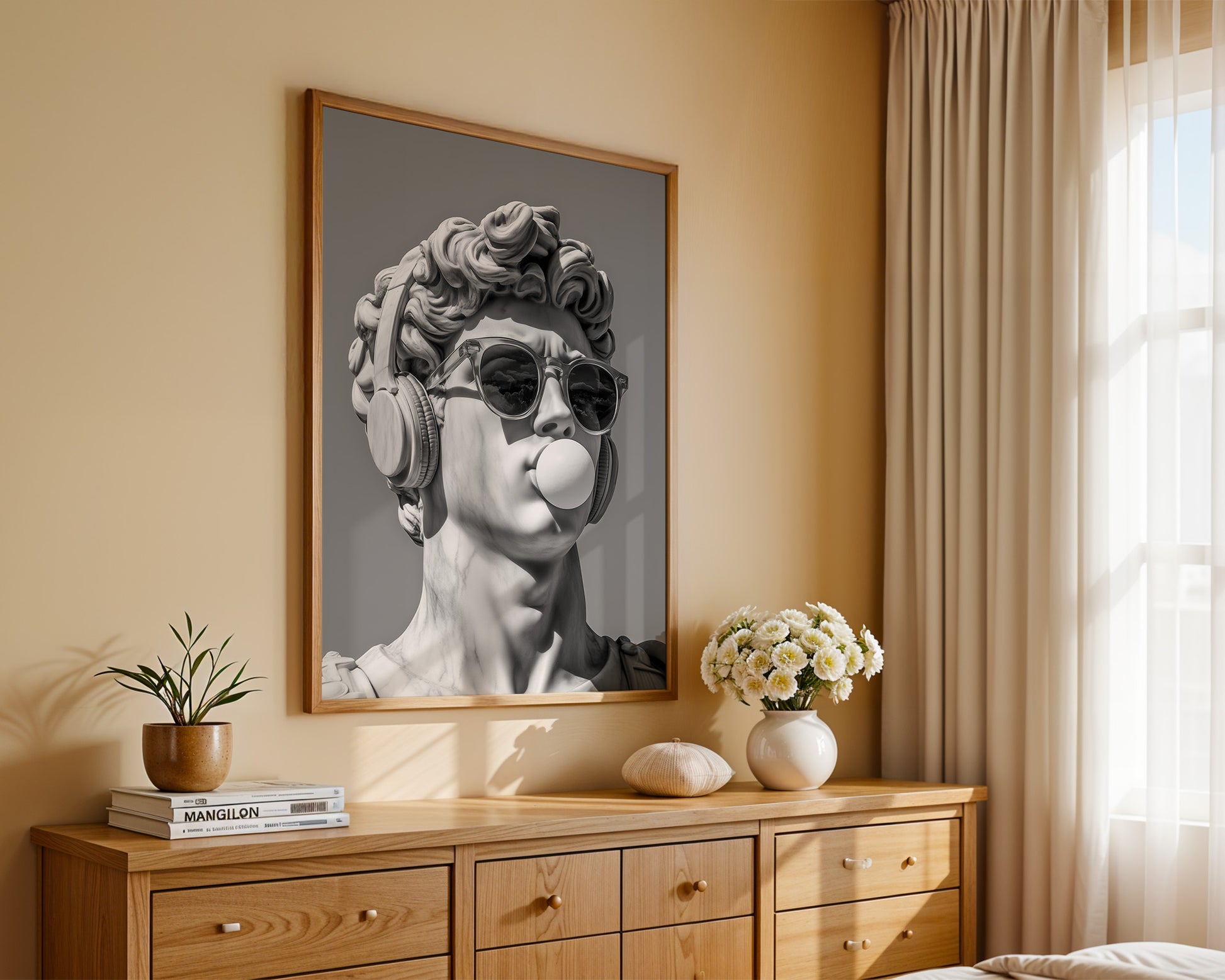 David Statue Pop-Art Flair