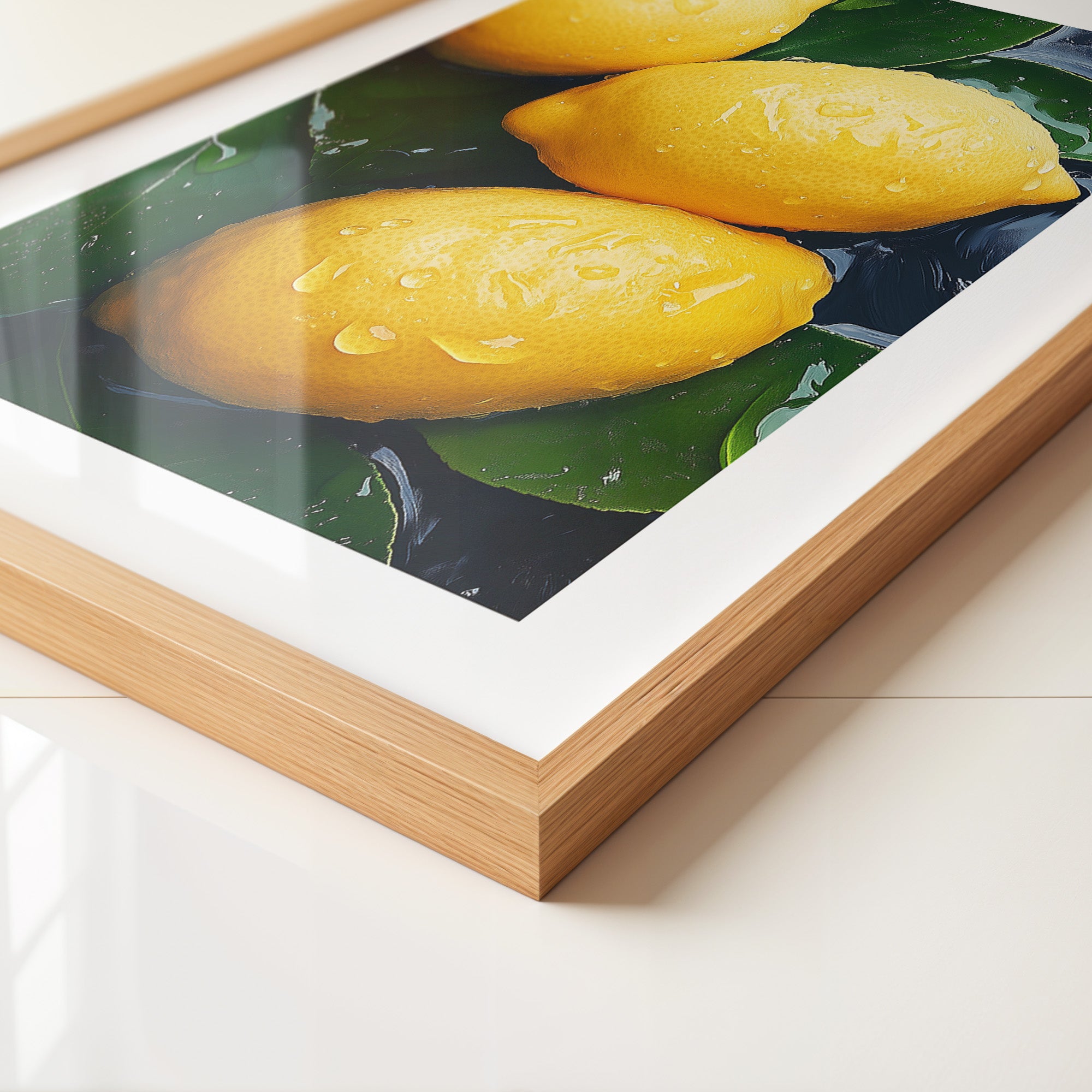 Zitronen Tropfen Nahaufnahme