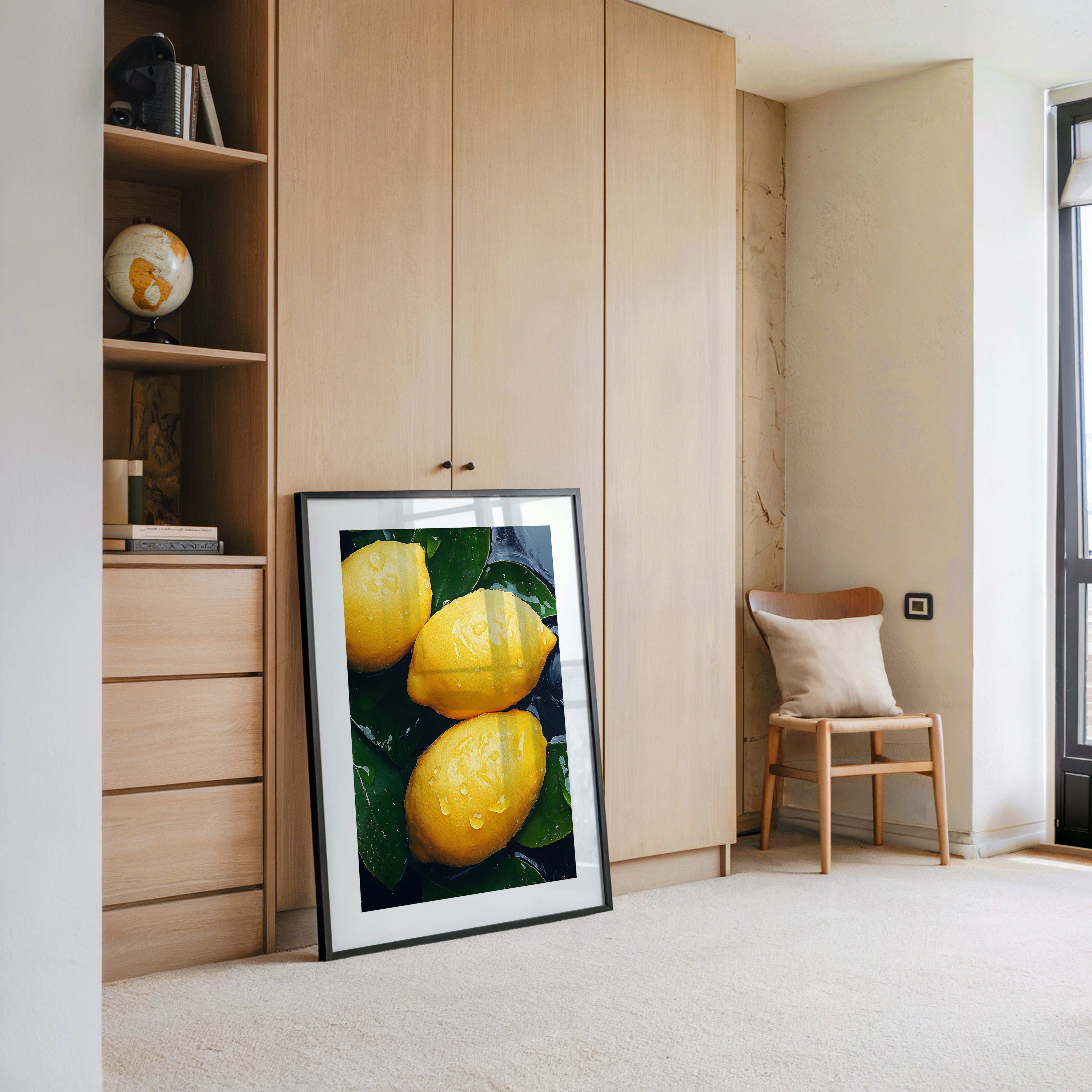 Zitronen Tropfen Nahaufnahme