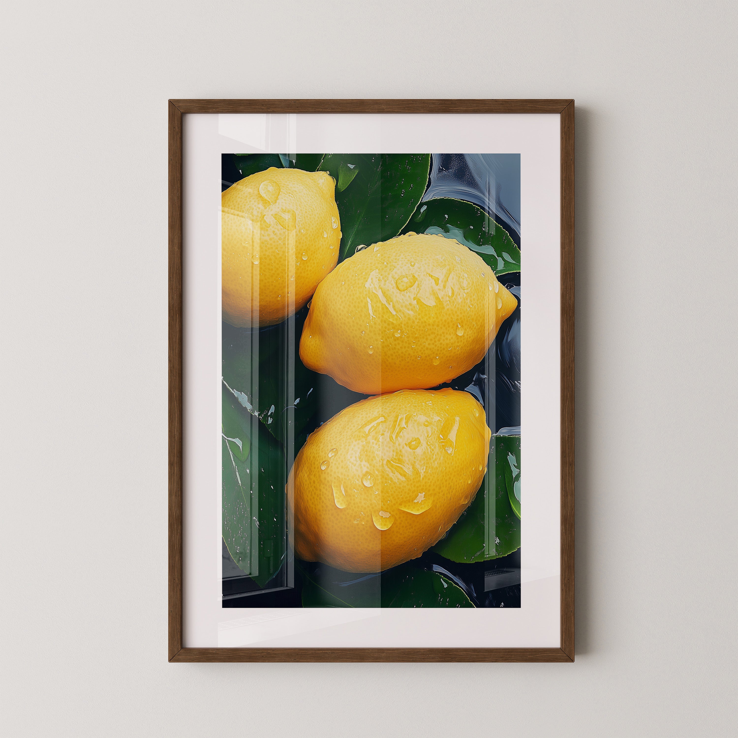 Zitronen Tropfen Nahaufnahme