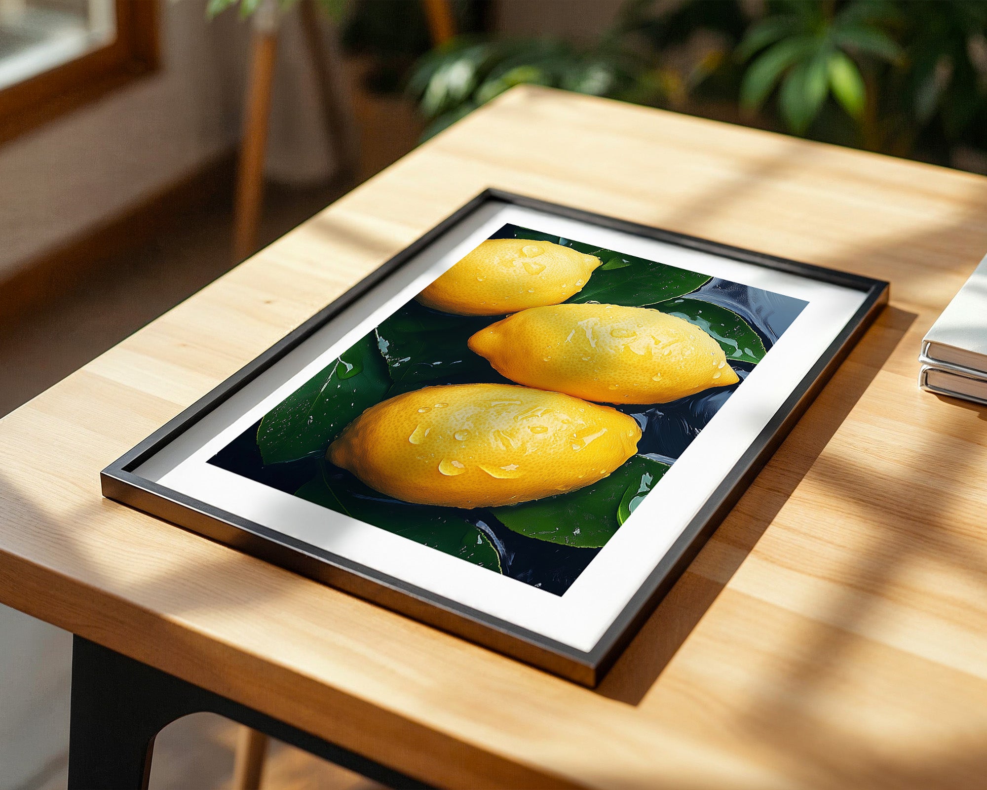 Zitronen Tropfen Nahaufnahme