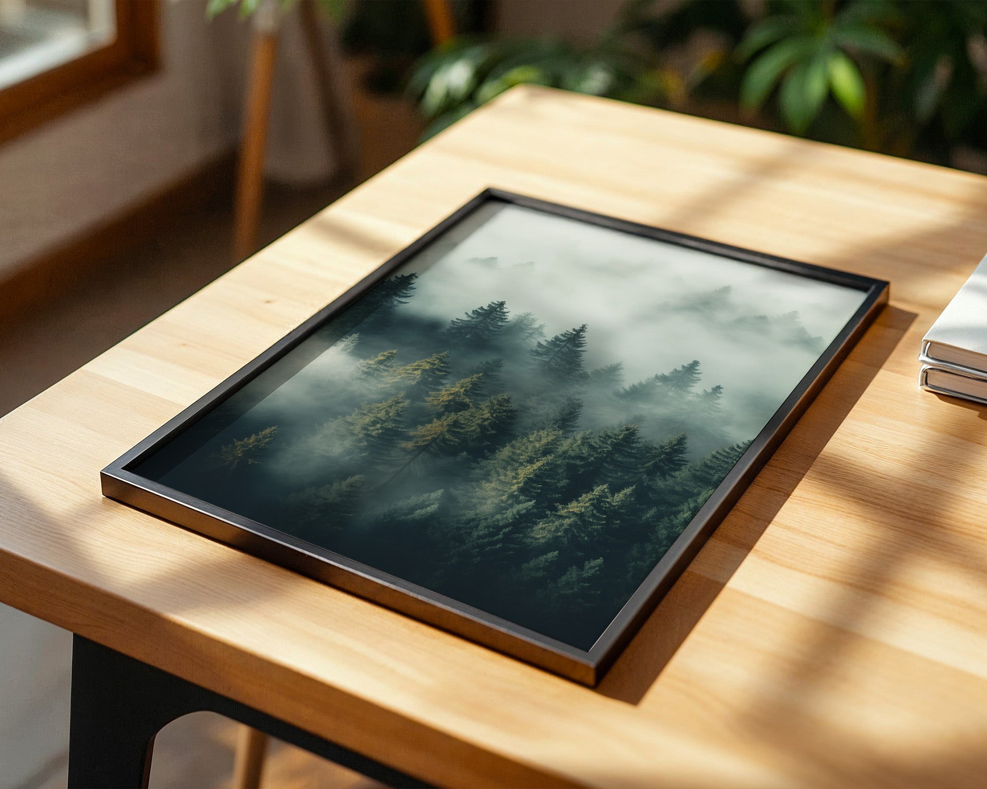 Nebliger Wald mystisch