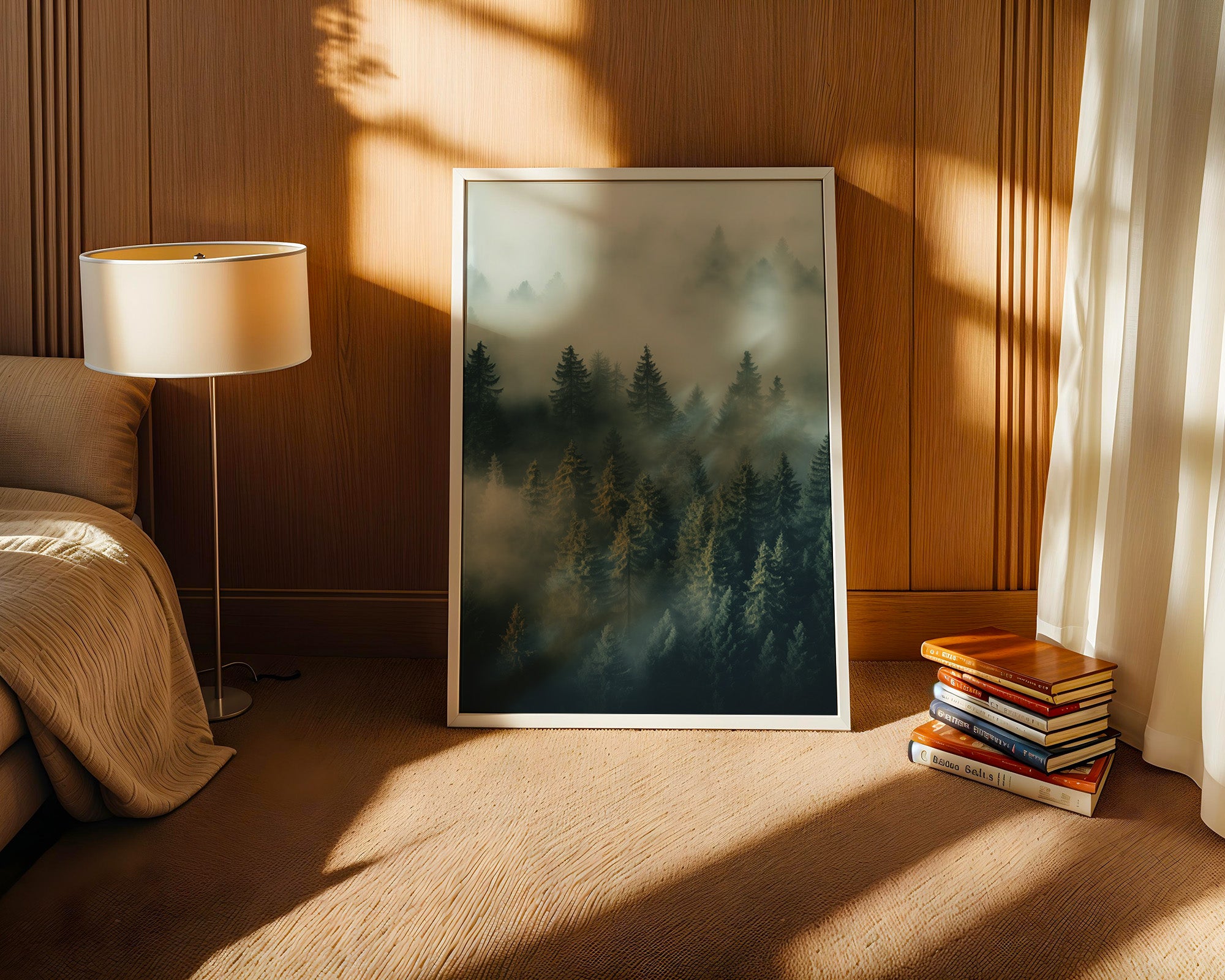 Nebliger Wald mystisch