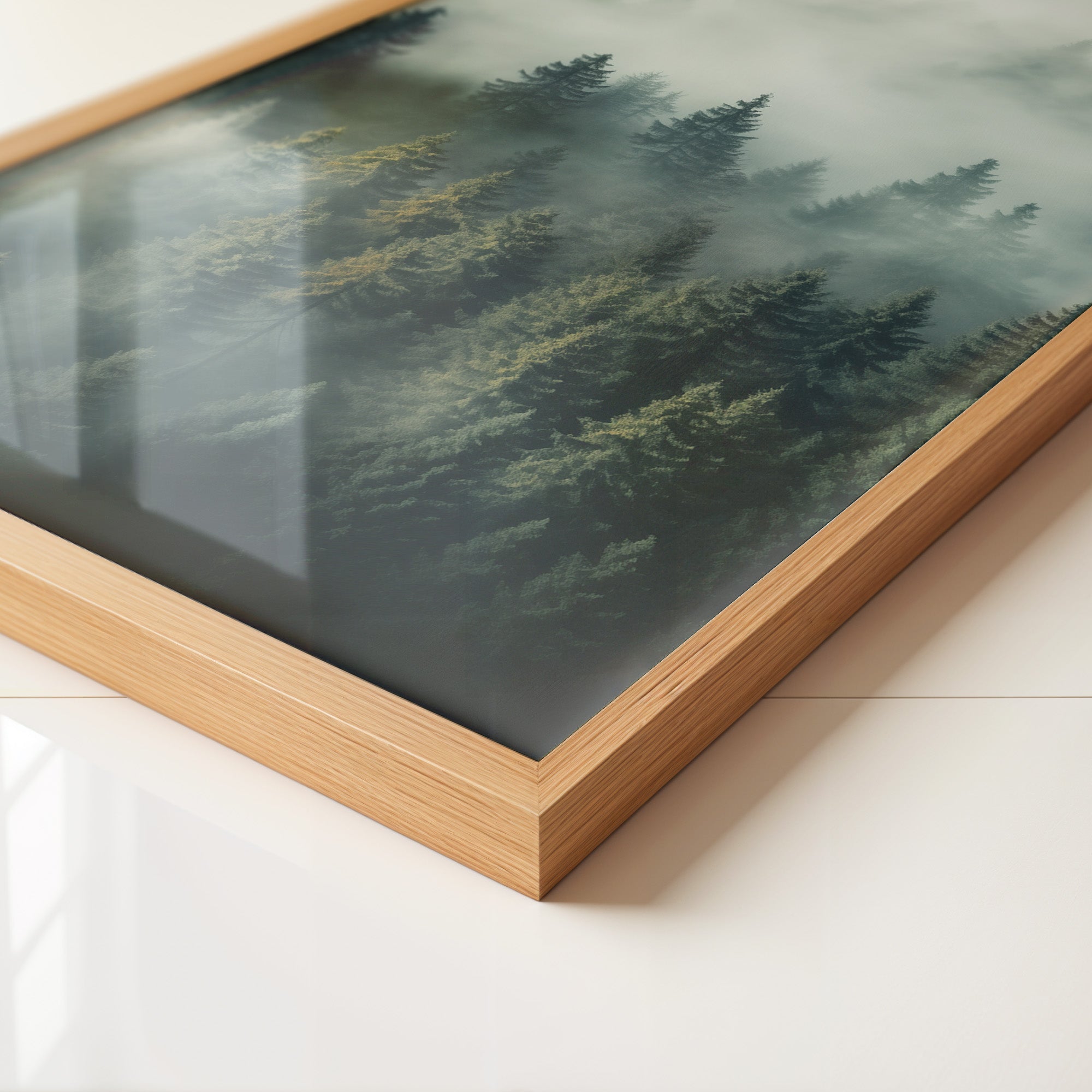 Nebliger Wald mystisch