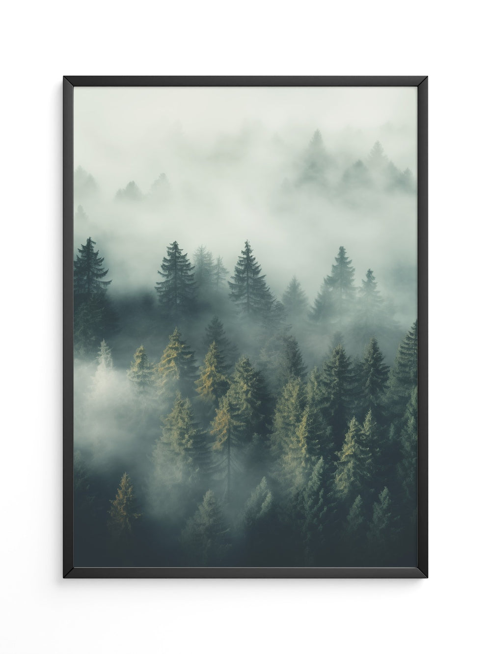 Nebliger Wald mystisch