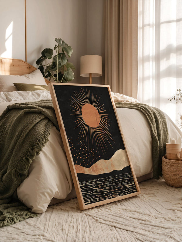 Sonne Grafik Retro Stil