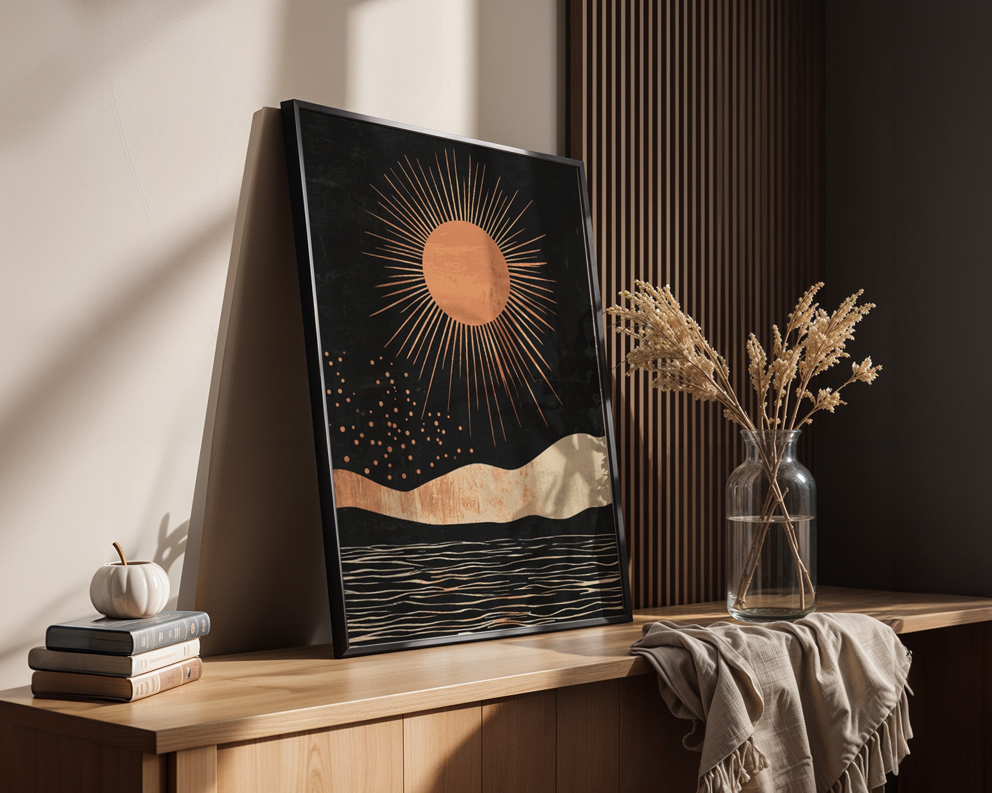 Sonne Grafik Retro Stil