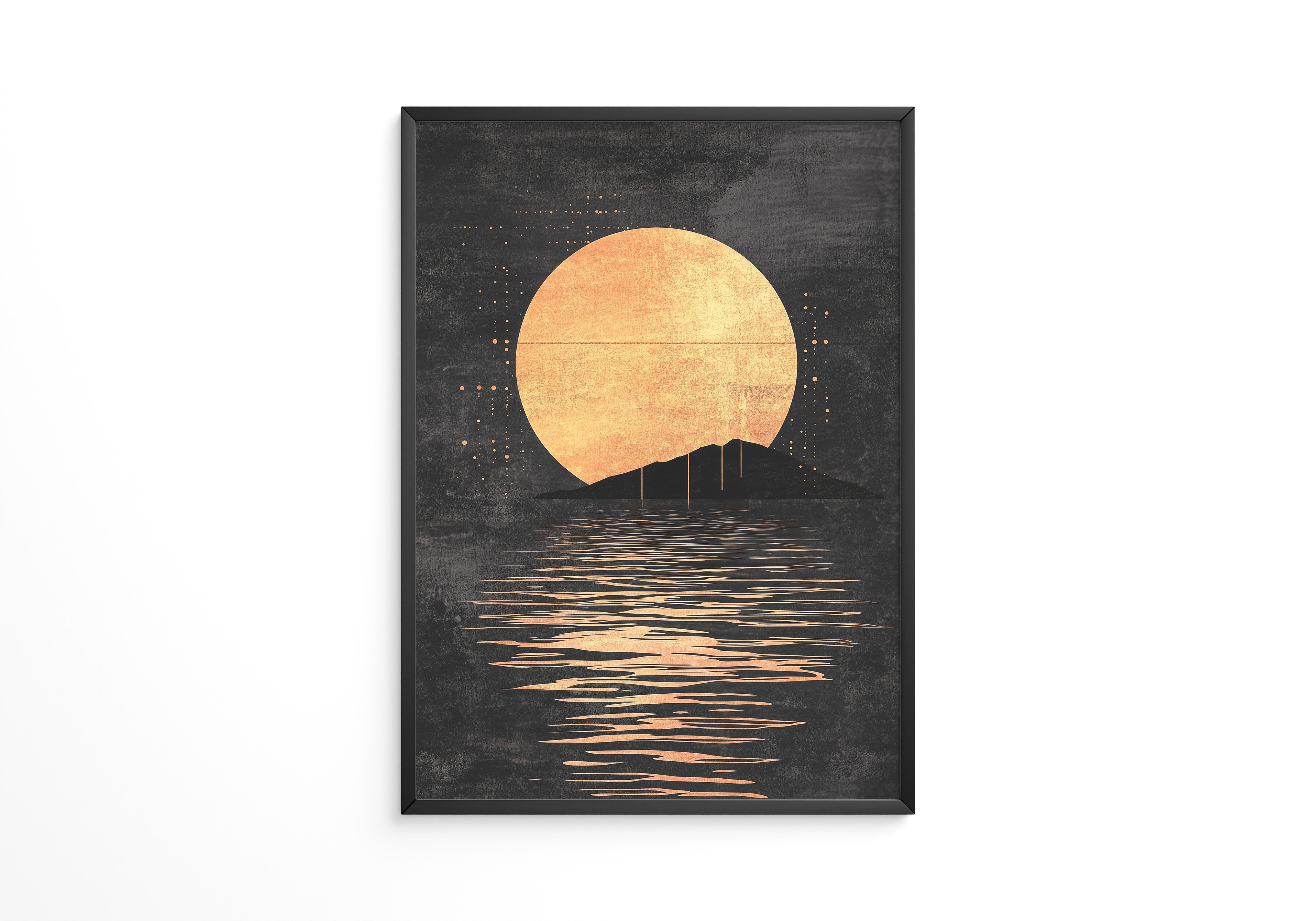 Goldene Sonne im Dunklen