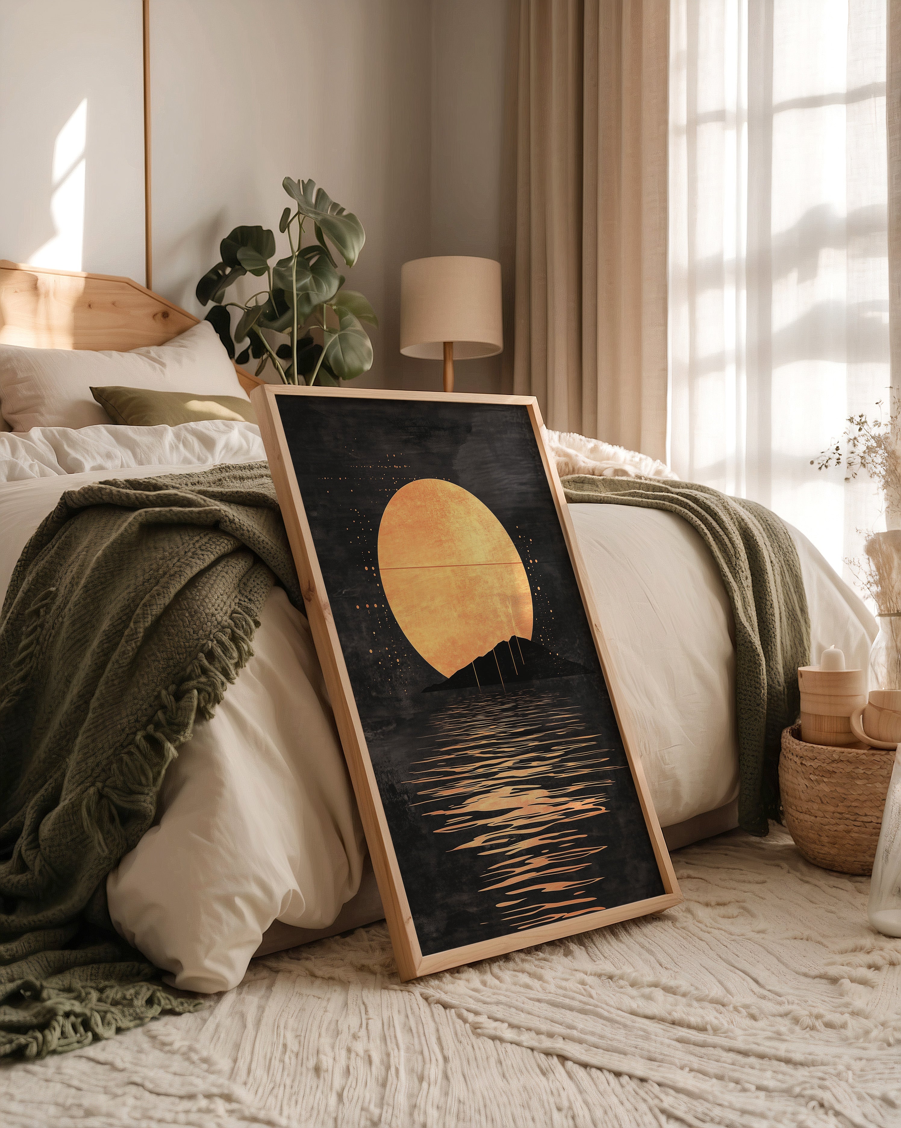 Goldene Sonne im Dunklen