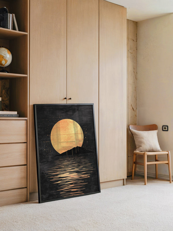 Goldene Sonne im Dunklen